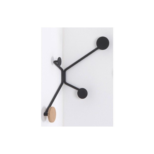 Cuier de perete pe colț Gazzda Hook, negru-image-3