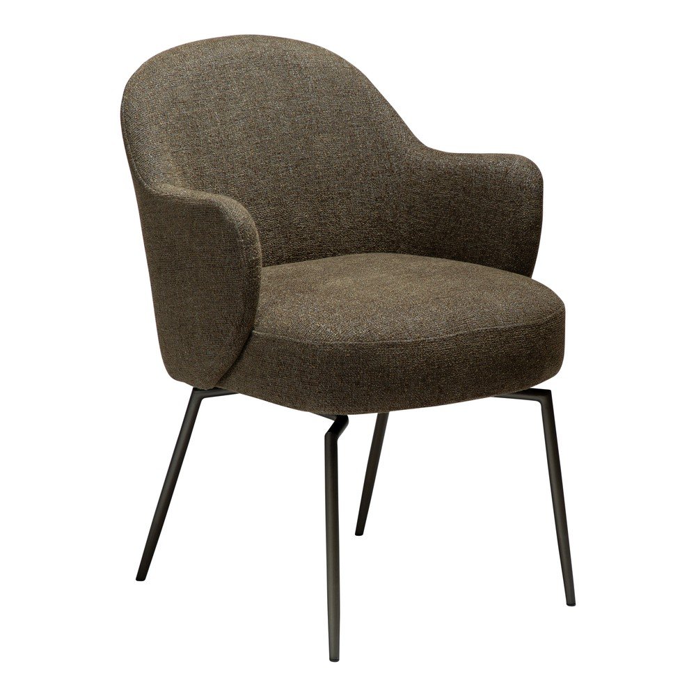 Scaun de living kaki cu cotiere/rotativ Bae – DAN-FORM Denmark