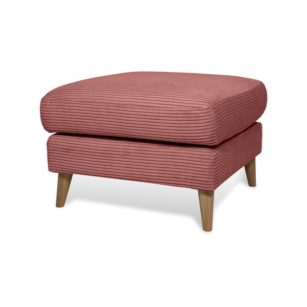 Taburet roz cu tapițerie din catifea reiată Paris – Scandic-image-2