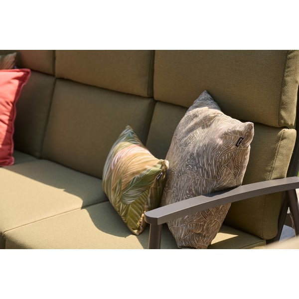Set mobilier de grădină verde din aluminiu pentru 5 persoane Flora – Hartman-image-3