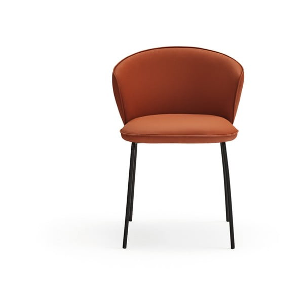 Set de scaune de sufragerie portocaliu 2 buc. tapițat Add – Teulat-image-2