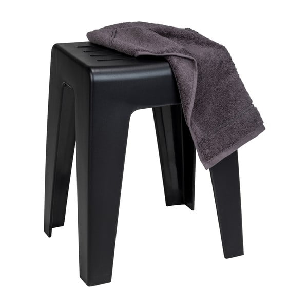 Taburet pentru cabina de duș Wenko Kumba, negru-image-3