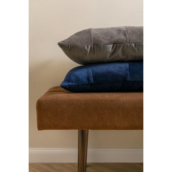 Pernă din catifea PT LIVING Velvet, 60 x 30 cm, gri-image-4