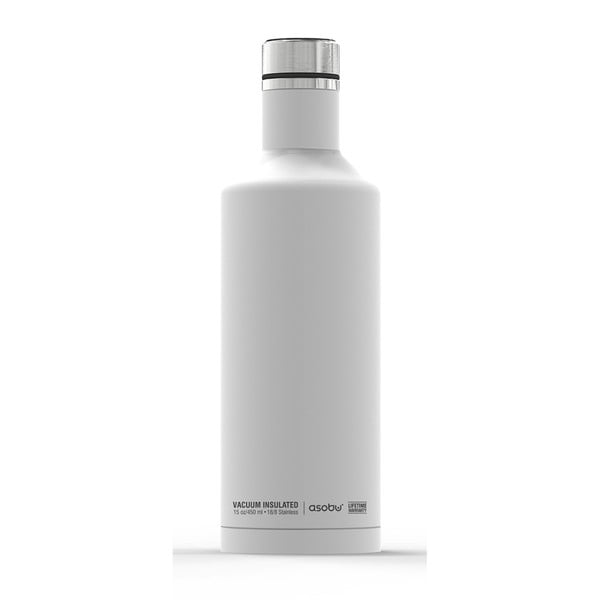 Sticlă termos Asobu Times Square Travel Bottle, 440 ml, alb