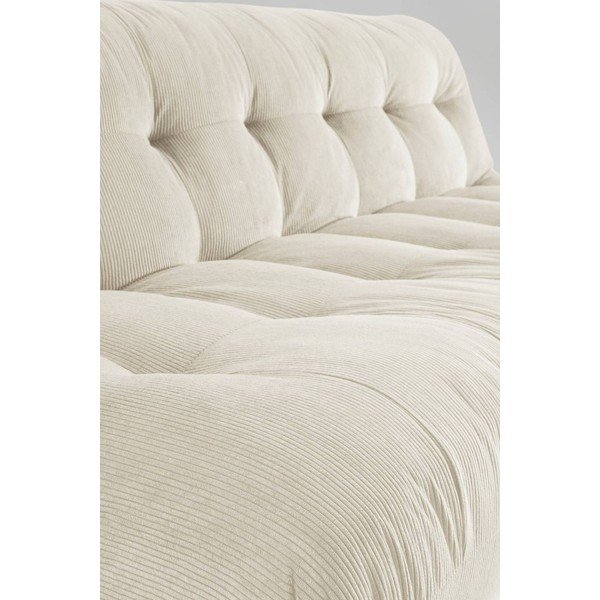 Canapea crem cu tapițerie din catifea reiată  212 cm Kelso – Jotex-image-4