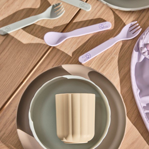 Set de veselă pentru copii 3 buc. din plastic Pullo – OYOY Mini-image-1