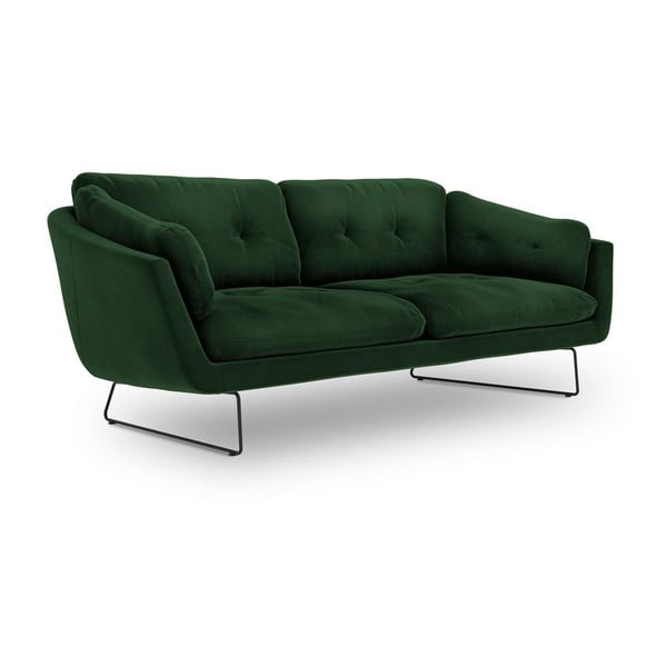 Canapea cu tapițerie de catifea Windsor & Co Sofas Gravity, verde-image-2