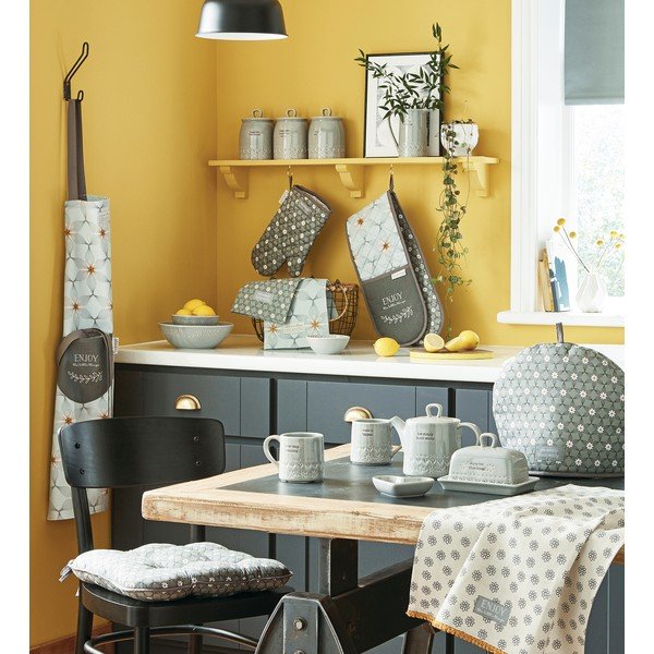 Șorț din bumbac Cooksmart ® Purity, albastru-image-3