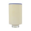 Vază crem din sticlă (înălțime 26 cm) Milo – ONA