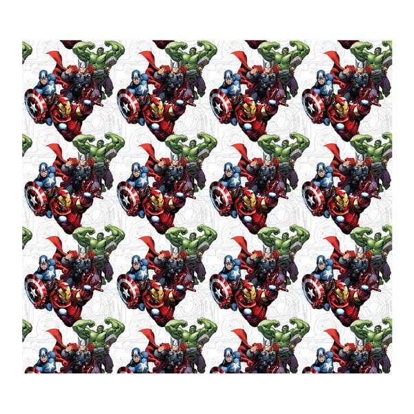 Draperie cu imagine în imprimeu AG Design Avengers IV, 160 x 180 cm