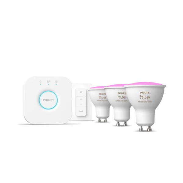 Kit start smart GU10, 5 buc. 6 W White and color ambiance – Philips Hue-image-1