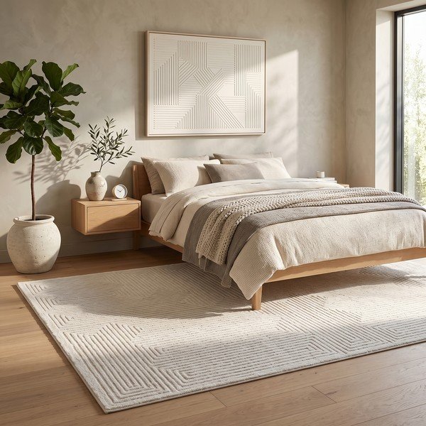 Covor crem 200x290 cm Labyrinth – ESTE-image-1
