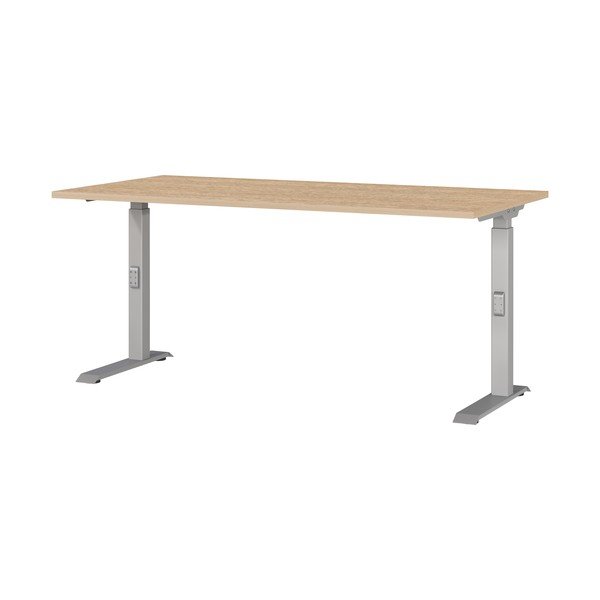 Birou reglabil cu blat cu aspect de lemn de stejar 80x160 cm Downey – Germania