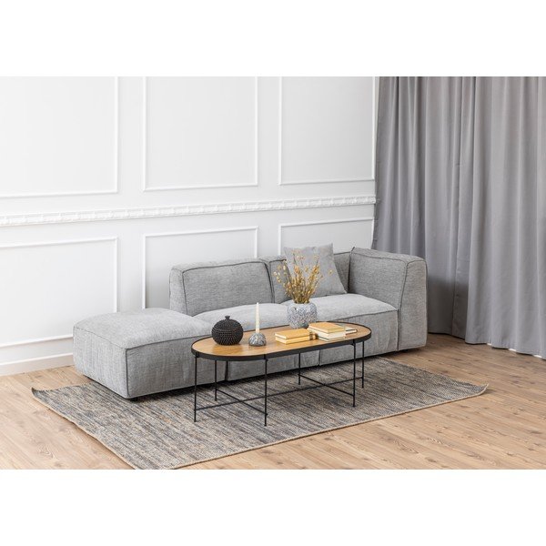 Șezlong modular Bonami Selection Fairfield, colț stânga, gri deschis-image-1