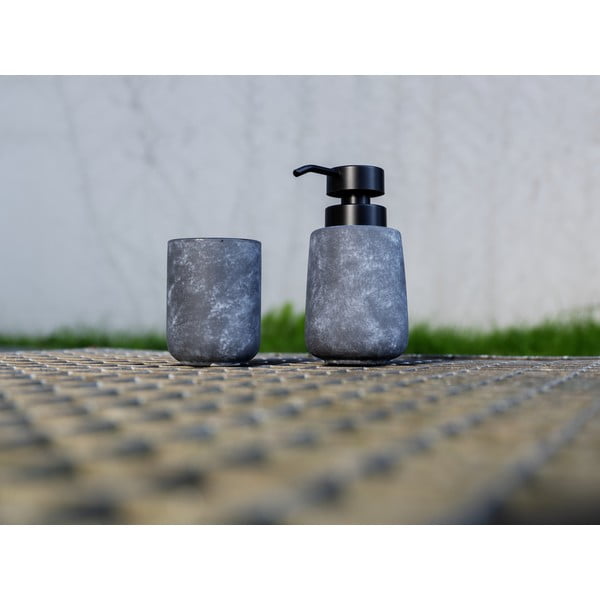 Dozator de săpun lichid gri din ceramică 400 ml Sacile – Wenko-image-1