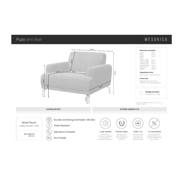 Fotoliu MESONICA Puzo, albastru-image-4