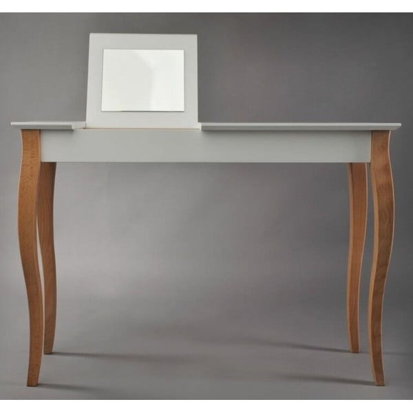 Masă de toaletă cu oglindă Ragaba Dressing Table, lungime 105 cm, alb-image-1