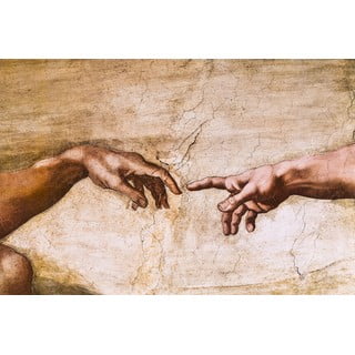 Reproducere tablou Michelangelo Buonarroti - Creation of Adam, 70 x 45 cm