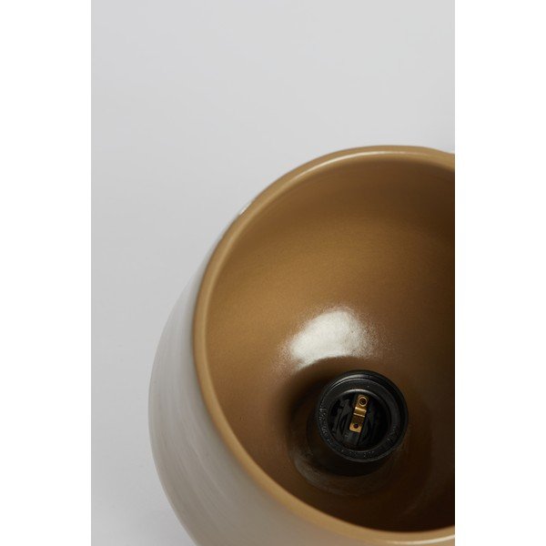 Lustră maro cu abajur din ceramică ø 18 cm Dena – Light & Living-image-1