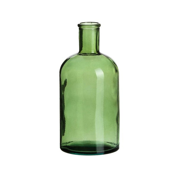 Sticlă decorativă Tropicho, înălțime 19 cm, verde