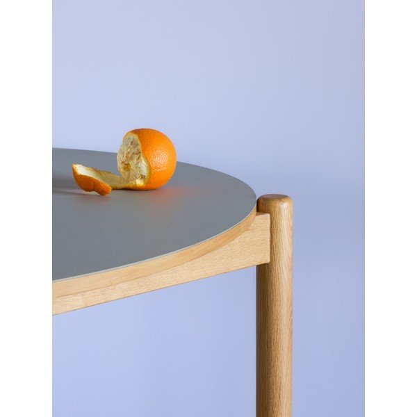 Masă de dining rotundă din lemn de stejar ø 115 cm Oblique – Hübsch-image-2