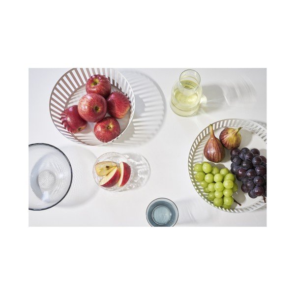 Fructieră YAMAZAKI Tower, ⌀ 21,5 cm, alb-image-3