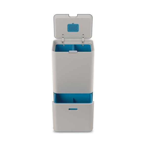 Coș deșeuri reciclabile Joseph Joseph IntelligentWaste Totem 58, alb-image-3