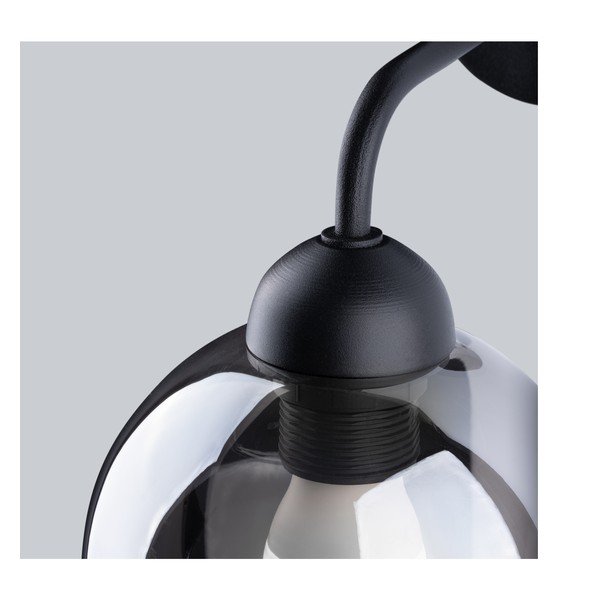 Aplică de perete neagră ø 15 cm Grande – Sollux-image-4