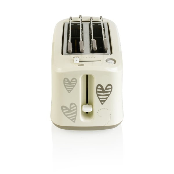 Toaster din oțel inoxidabil decorat cu inimioare Brandani-image-2