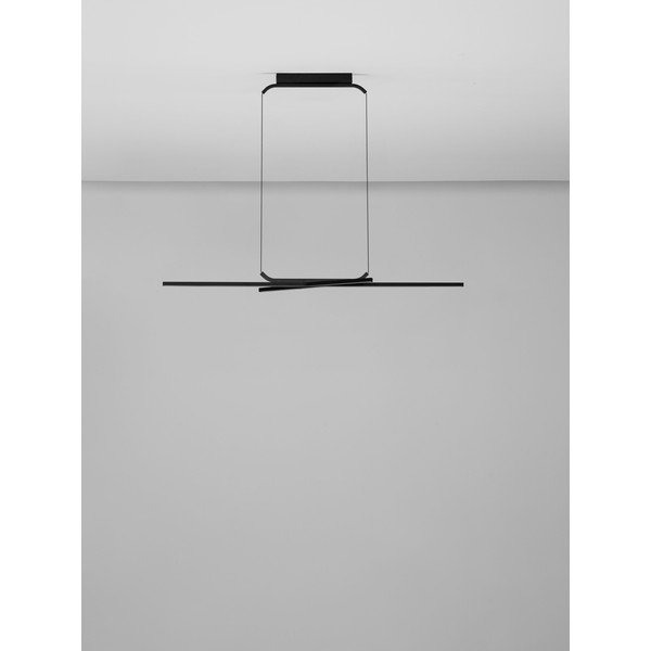 Lustră negru-mat LED cu intensitate reglabilă din aluminiu Akro – Nova Luce-image-4