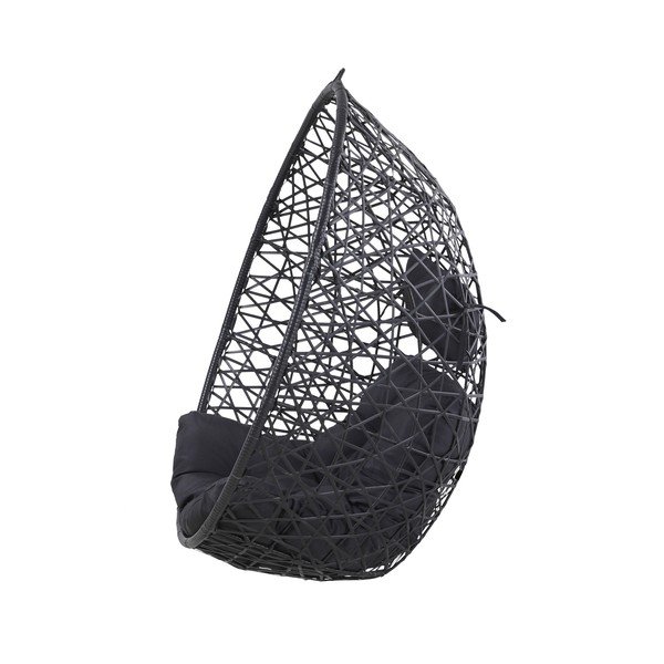 Fotoliu cuib de grădină de agățat negru fără suport Bonami Selection Costelo-image-3