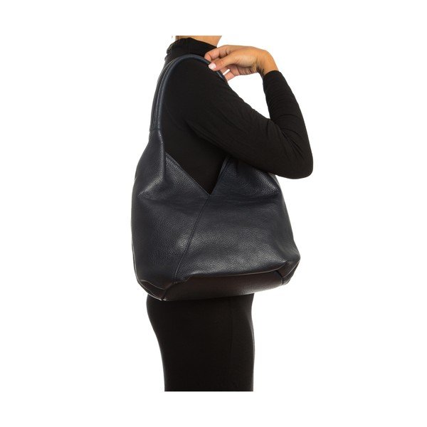 Geantă din piele Roberta M Alonza, negru-image-2