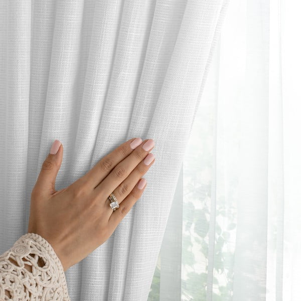 Draperie albă 140x270 cm Valeta – Restilo-image-3