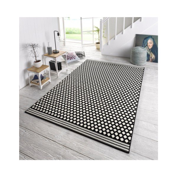 Covor Zala Living Spot, 70 x 140 cm, negru-alb-image-3