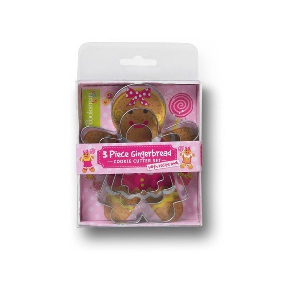 Set 3 forme pentru tăiat aluatul Cooksmart ® Gingerbread Girl-image-1