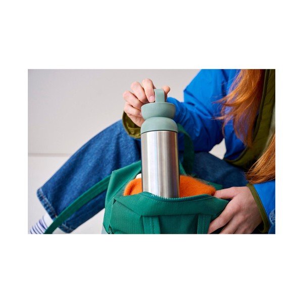 Sticlă termică argintie/verde salvie din oțel inoxidabil 500 ml Ellipse – Mepal-image-2
