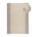Covor crem țesut manual din amestesc de lână 160x230 cm Minerals Border – Flair Rugs