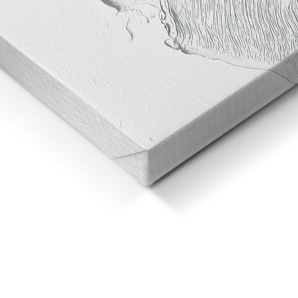 Tablou cu detalii pictate manual 70x100 cm Petal Glow – Styler-image-2