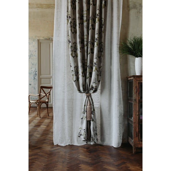 Perdea albă/gri 140x245 cm Amanda – Mendola Fabrics-image-4