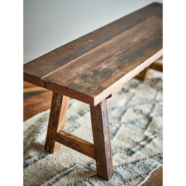 Bancă de grădină în culoare naturală din lemn masiv Brosse – Bloomingville-image-1