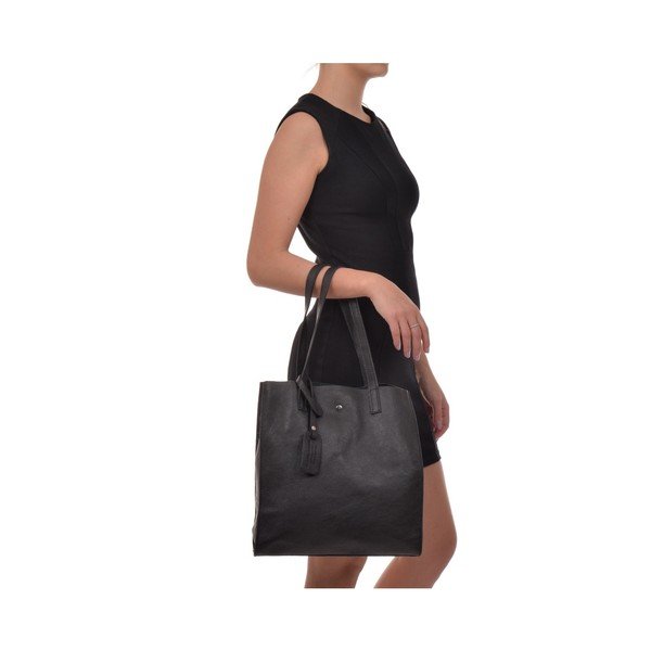 Geantă din piele Isabella Rhea Tote, negru-image-2