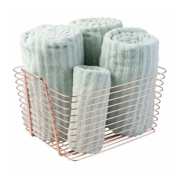 Coș metalic iDesign Classico, portocaliu, 37,5 x 30 cm-image-2