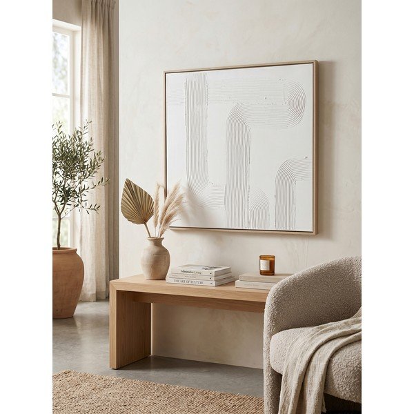 Tablou pictat manual cu ramă/pe pânză 83x83 cm Texture – Bizzotto-image-3