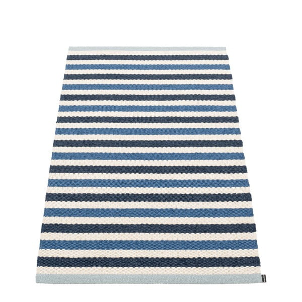 Covor pentru exterior și interior albastru/crem 70x120 cm Teo Denim – Pappelina