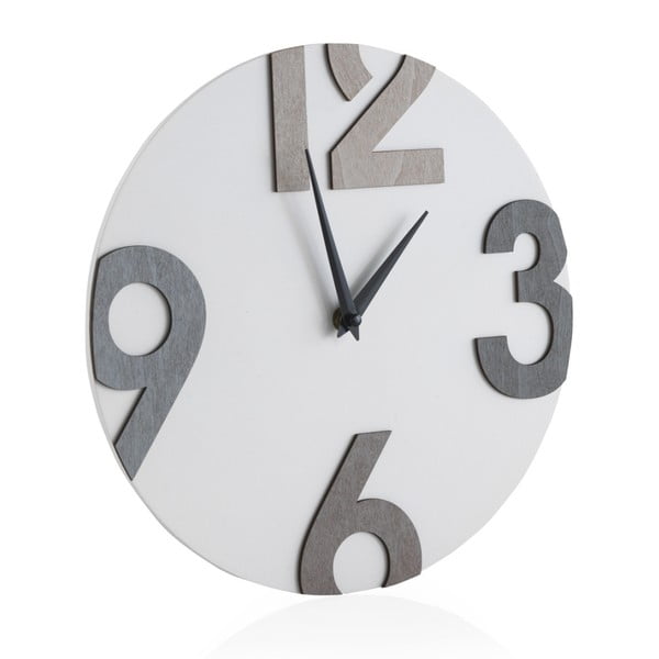 Ceas de perete Geese Timey, alb
