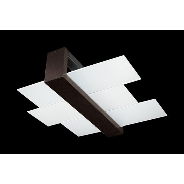 Plafonieră Sollux Leda, maro-image-1