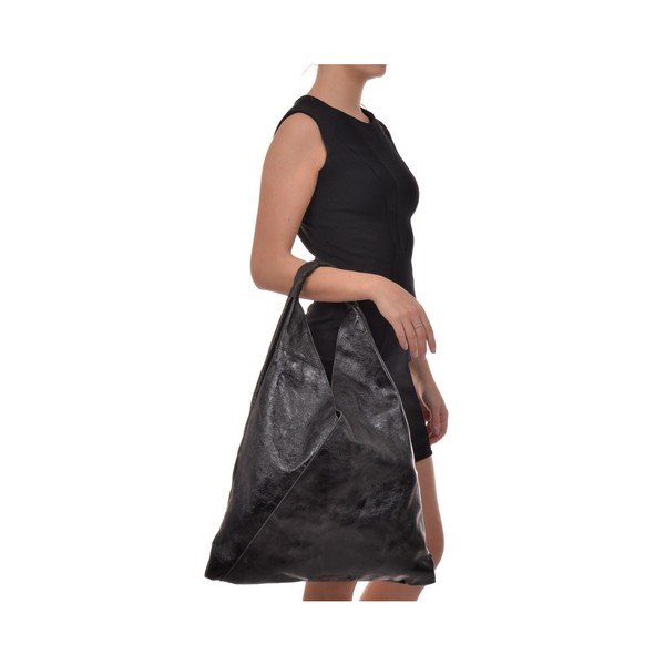 Geantă din piele Isabella Rhea Beata, negru-image-1