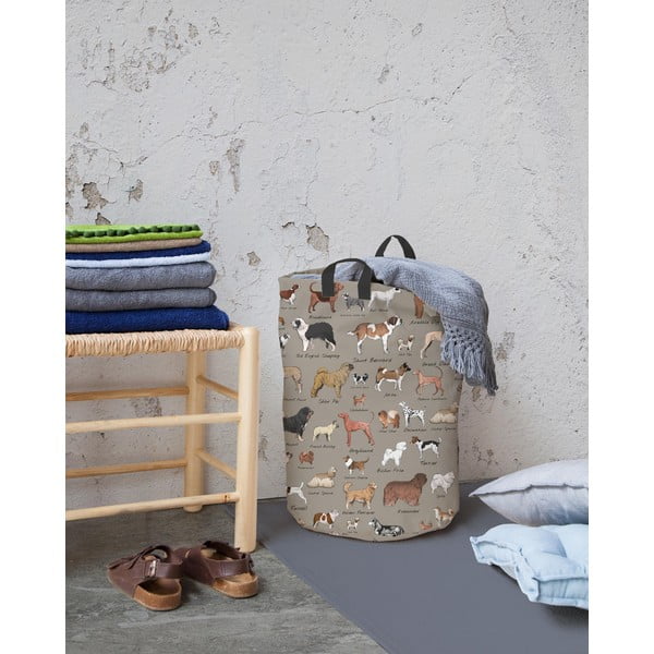 Coș de rufe din material textil Dog Types – Really Nice Things-image-1