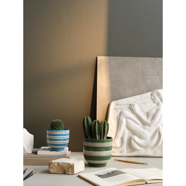 Vas ceramic Kähler Design, ø 12 cm, albastru-alb-image-2