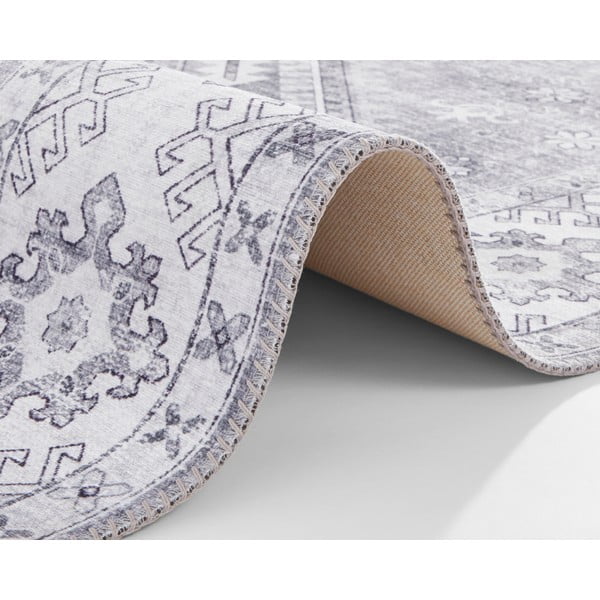 Traversă Nouristan Gratia, 80 x 200 cm, gri deschis-image-3